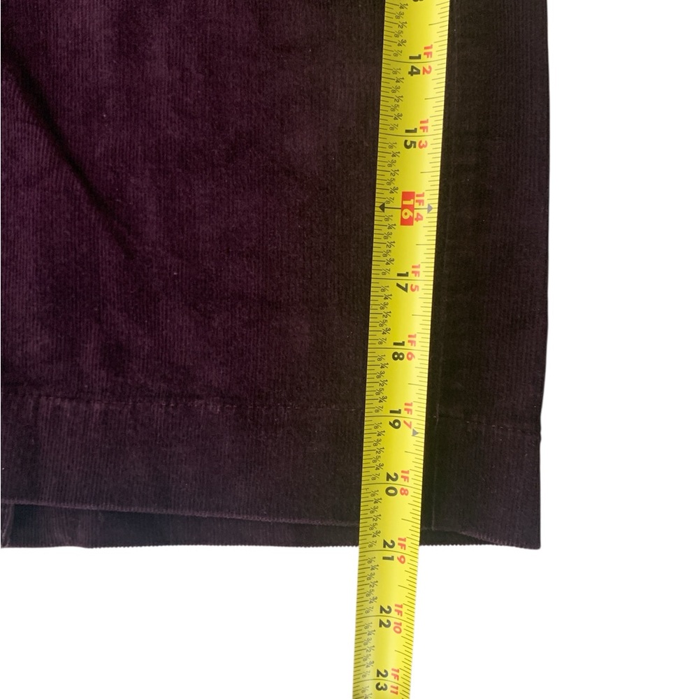 Eddie Bauer Plum Burgundy Corduroy Skirt women’s Size 8 - Picture 9 of 9